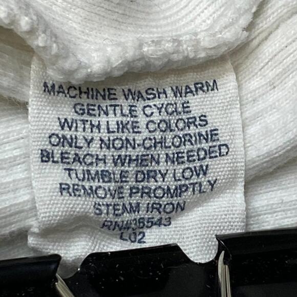 Bass White Ribbed Men's Dress Shirt Tee Size XXL - Picture 5 of 11